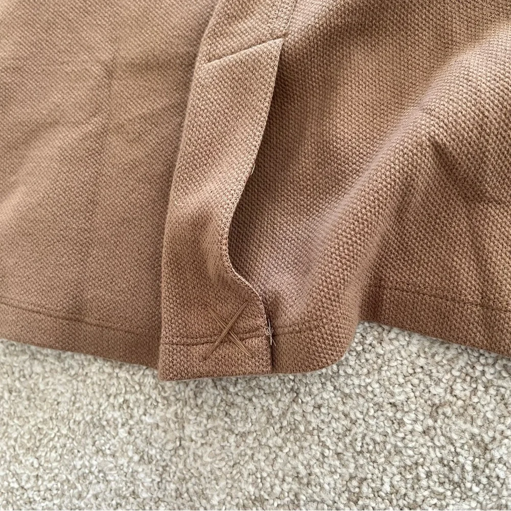 Matty M Chic Tan Brown Open Front Cotton Cardigan NWOT Size XL - Picture 5 of 12